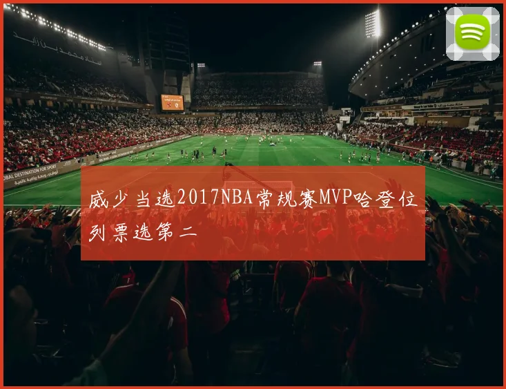 威少当选2017NBA常规赛MVP哈登位列票选第二